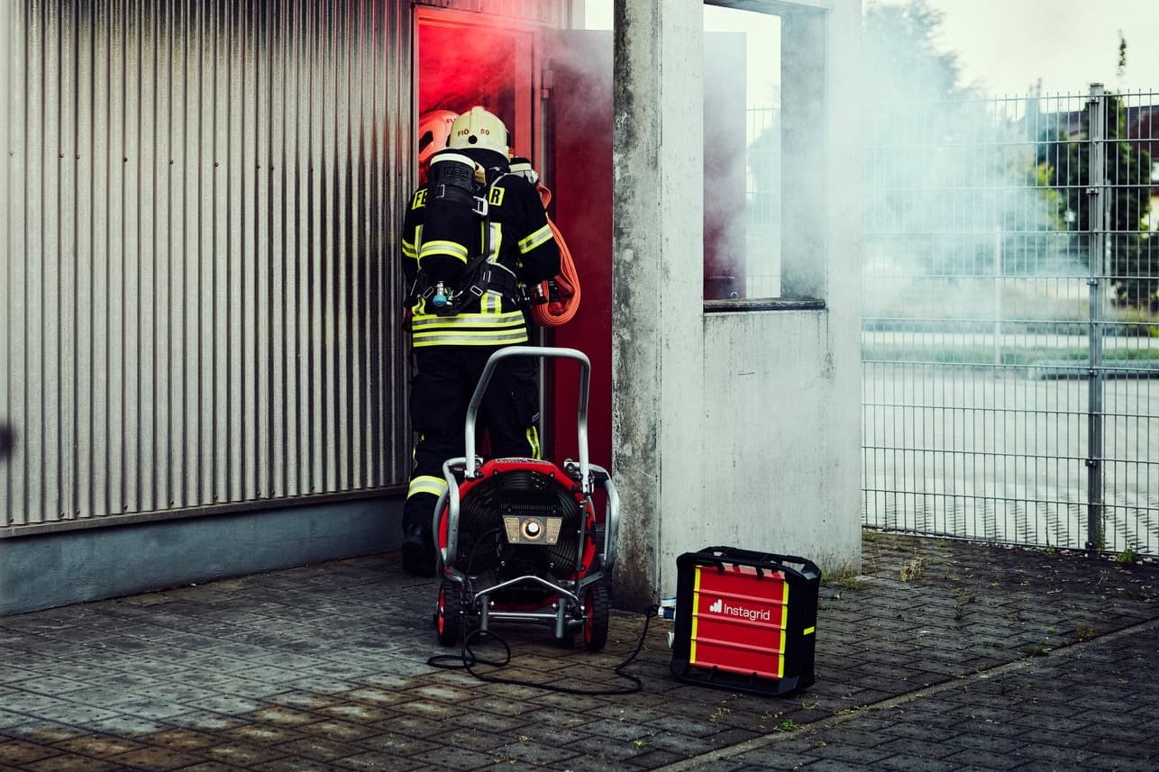 High performance fan used with Instagrid GO RESQ